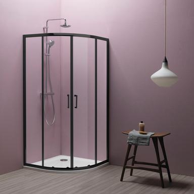 Tuš Kabina | Kolpa San - Eco Quat TKK Black - r90